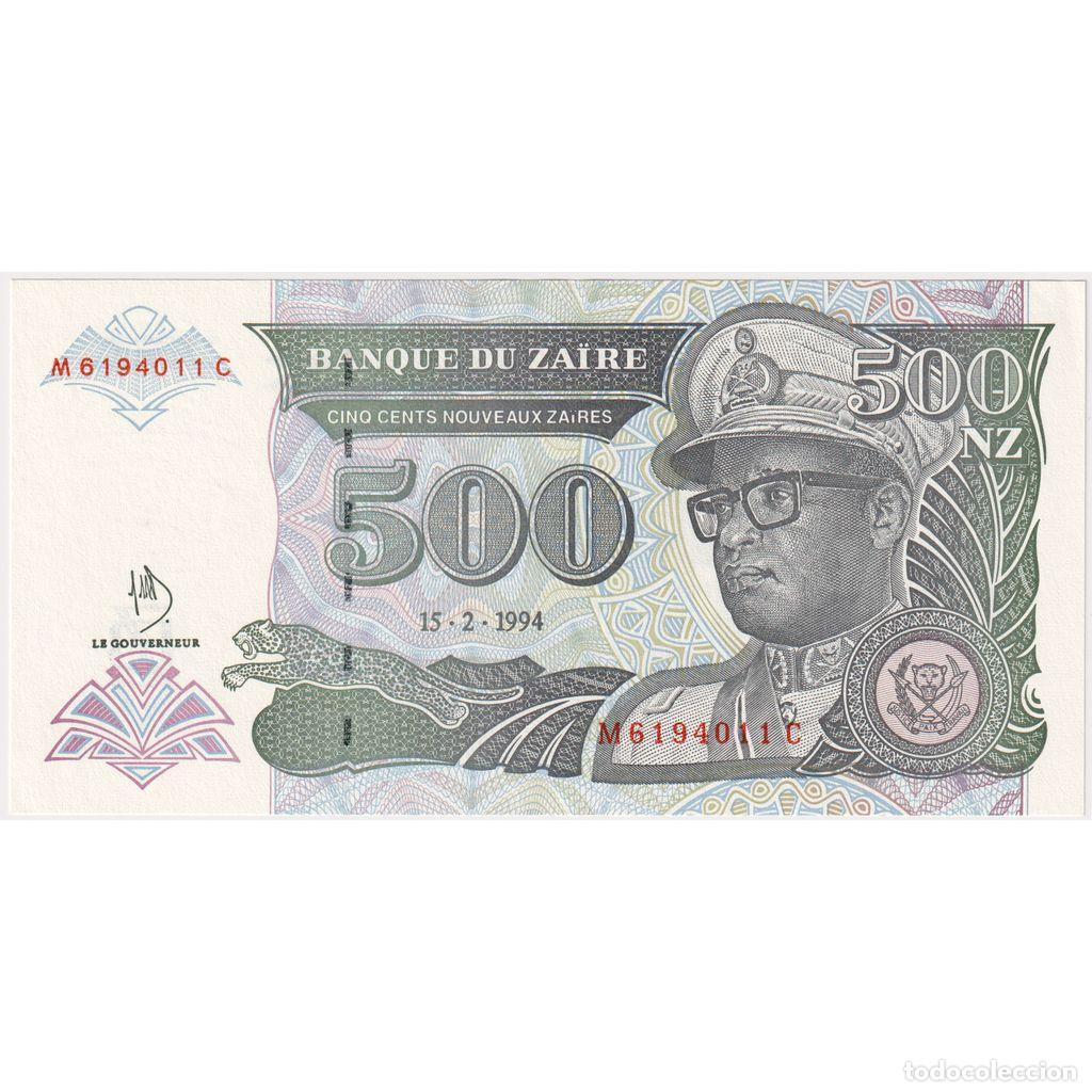 Billetes extranjeros: [#1234453] Billete, 500 Nouveaux Za&iuml;res, Zaire, 1994-02-15, KM:64a, UNC