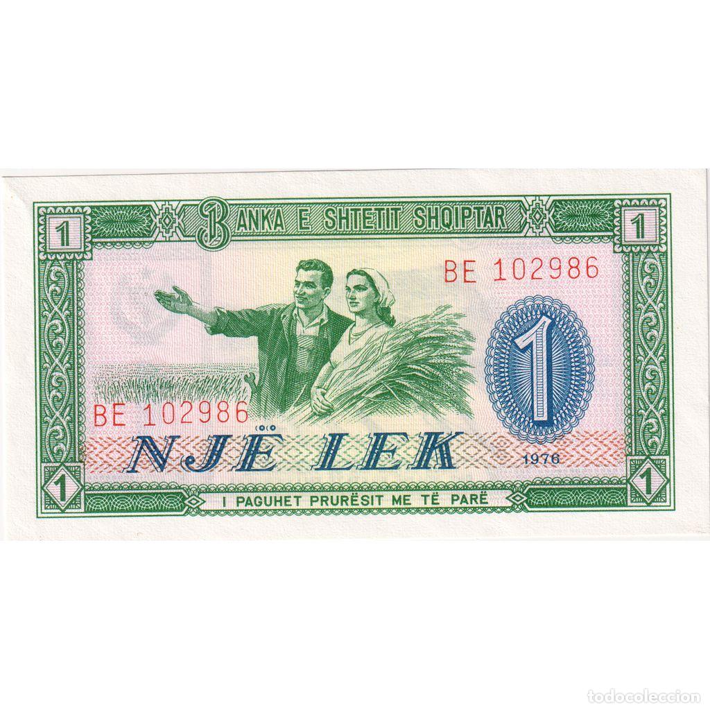 Billetes extranjeros: [#1234452] Billete, 1 Lek, 1976, Albania, KM:40a, UNC