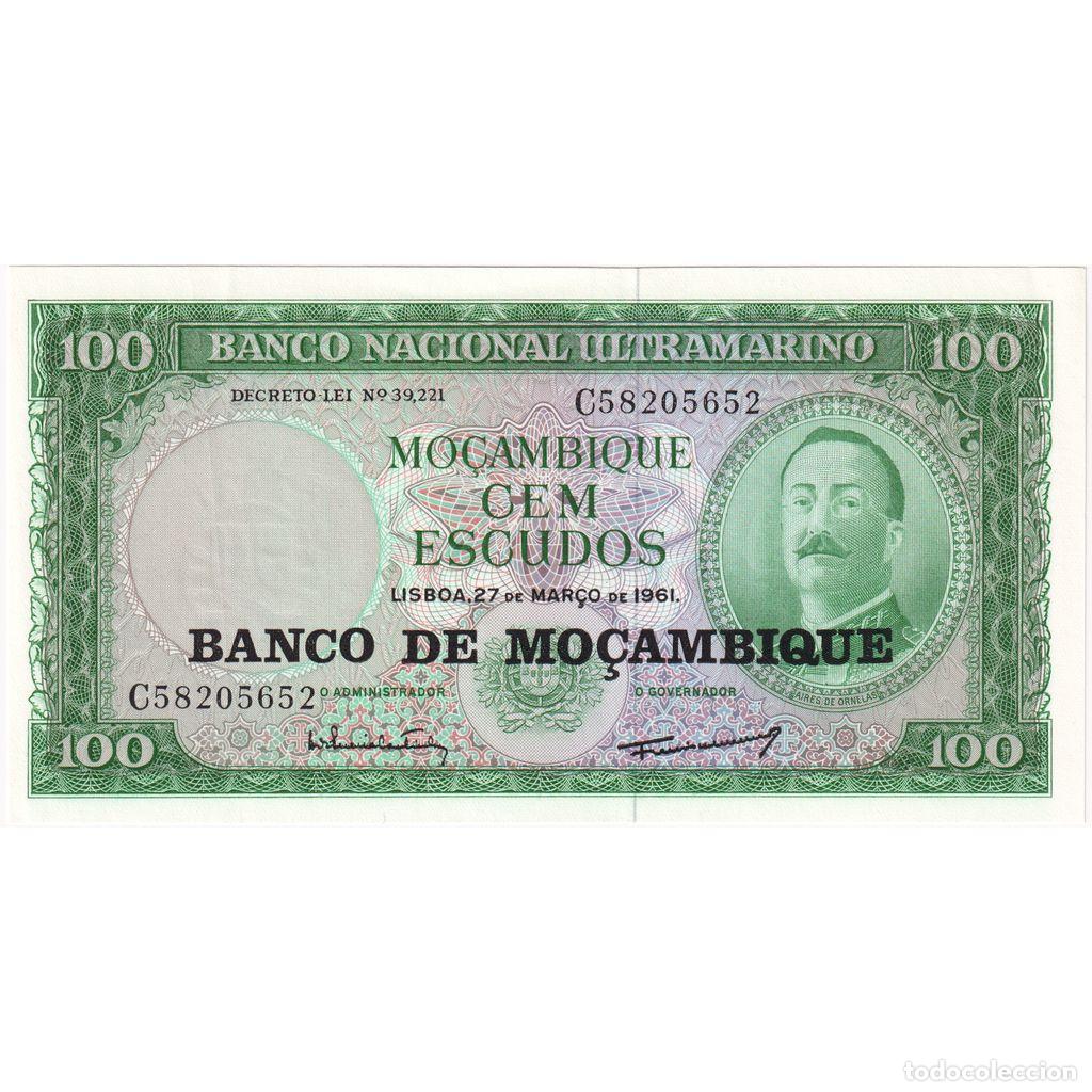 Billetes extranjeros: [#1234456] Billete, 100 Escudos, 1961, Mozambique, KM:117a, UNC