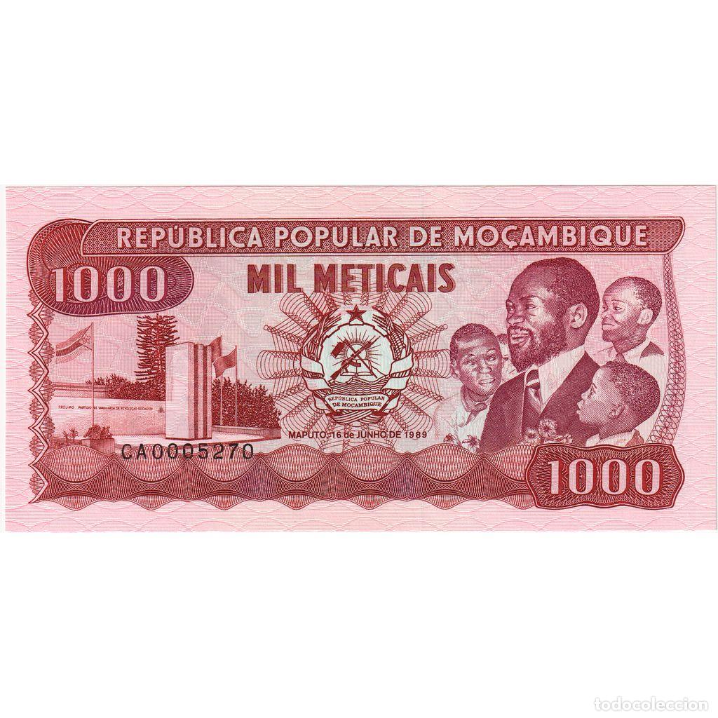 Billetes extranjeros: [#1234458] Billete, 1000 Meticais, 1989, Mozambique, 1989-06-16, KM:132c, UNC