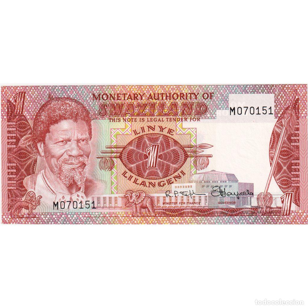 Billetes extranjeros: [#1234464] Billete, 1 Lilangeni, 1974, Suazilandia, KM:1a, Undated, UNC