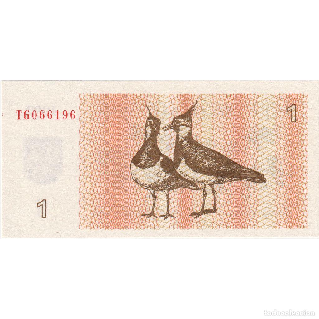 Billetes extranjeros: [#1234469] Billete, 1 (Talonas), 1992, Lituania, KM:39, Undated, UNC