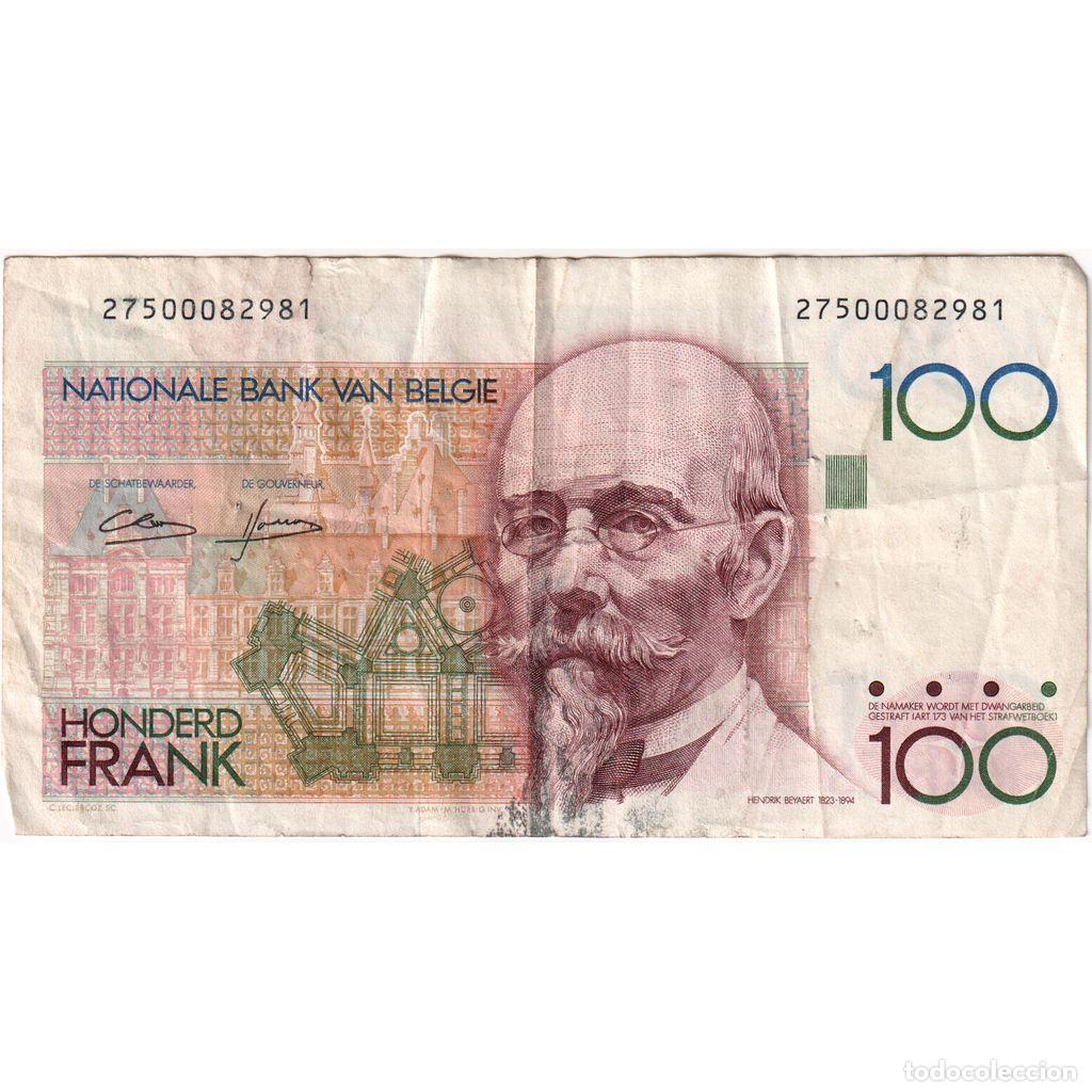 Billets internationaux: [#1234497] Billete, 100 Francs, Undated (1978-81), B&eacute;lgica, KM:140a, BC+