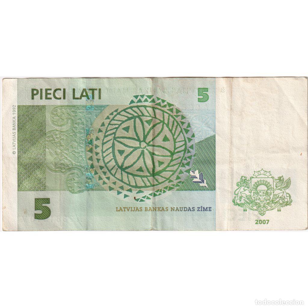 Billetes extranjeros: [#1234508] Letonia, 5 Lati, Undated (2007), BC - Foto 2