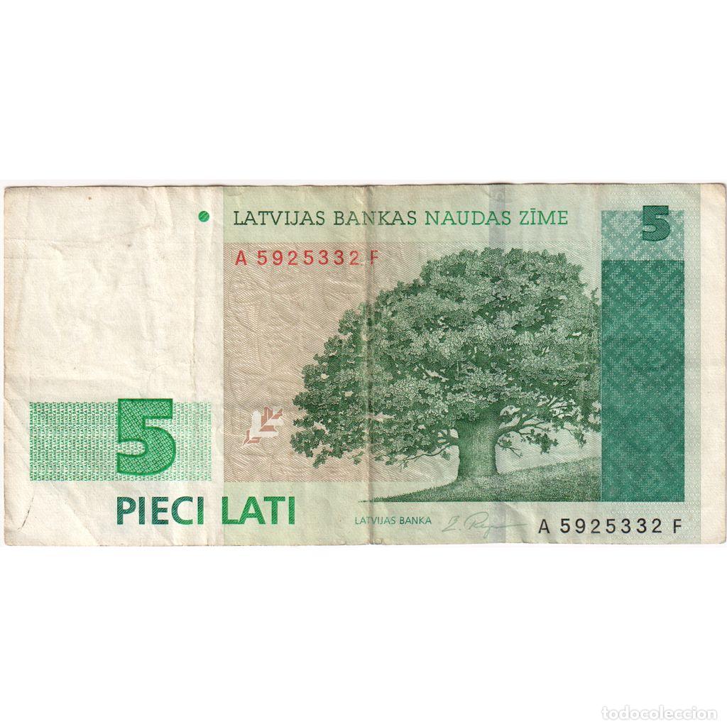 Billetes extranjeros: [#1234509] Letonia, 5 Lati, Undated (1996), BC