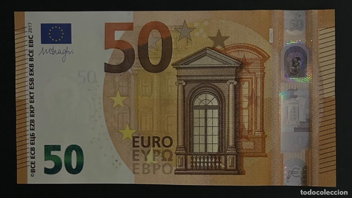 Billetes extranjeros: CRBS1082 BILLETE 50 EUROS FIRMA DRAGHI SERIE VA SIN CIRCULAR