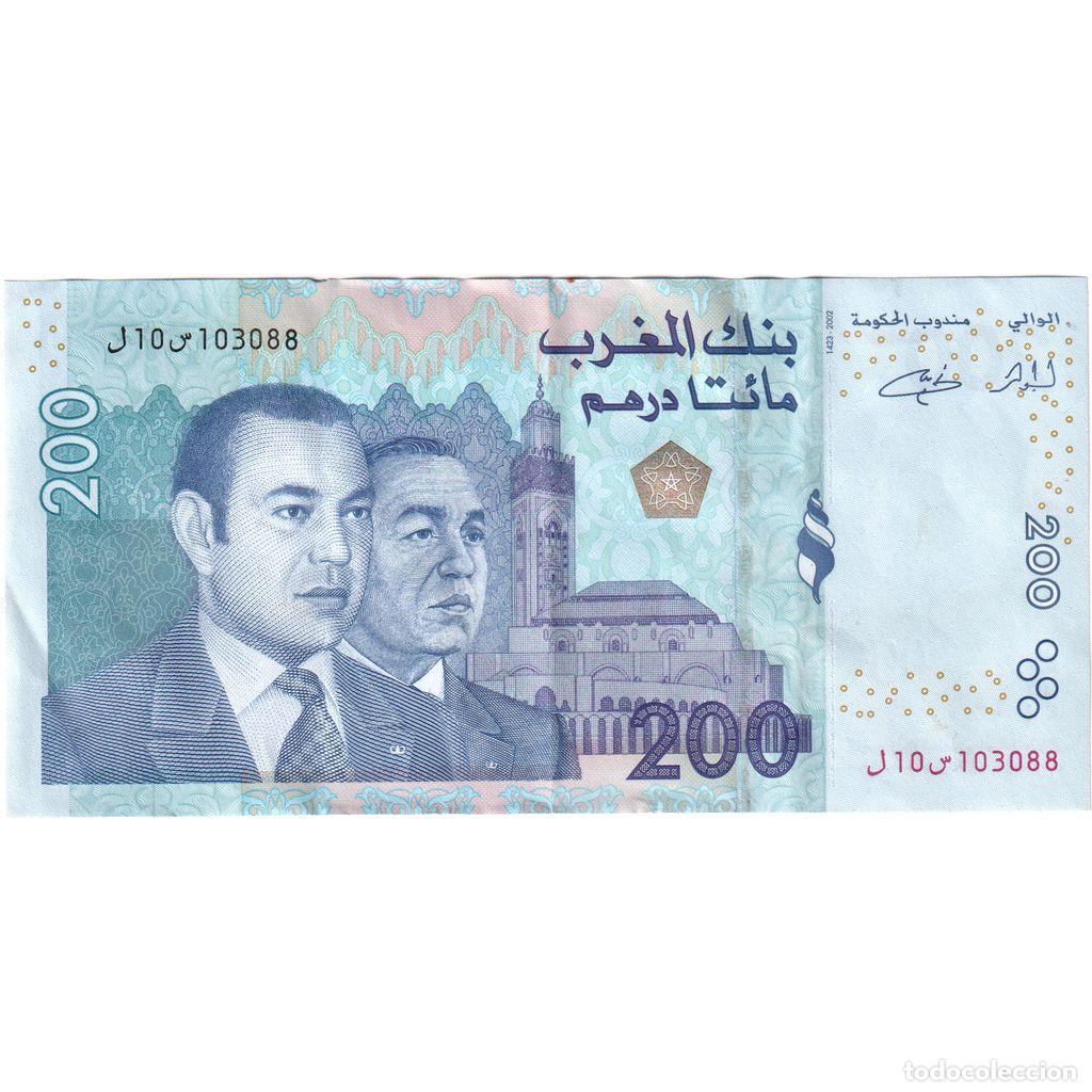 Billetes extranjeros: [#1234496] Billete, 200 Dirhams, 2002/AH1423, Marruecos, KM:71, MBC