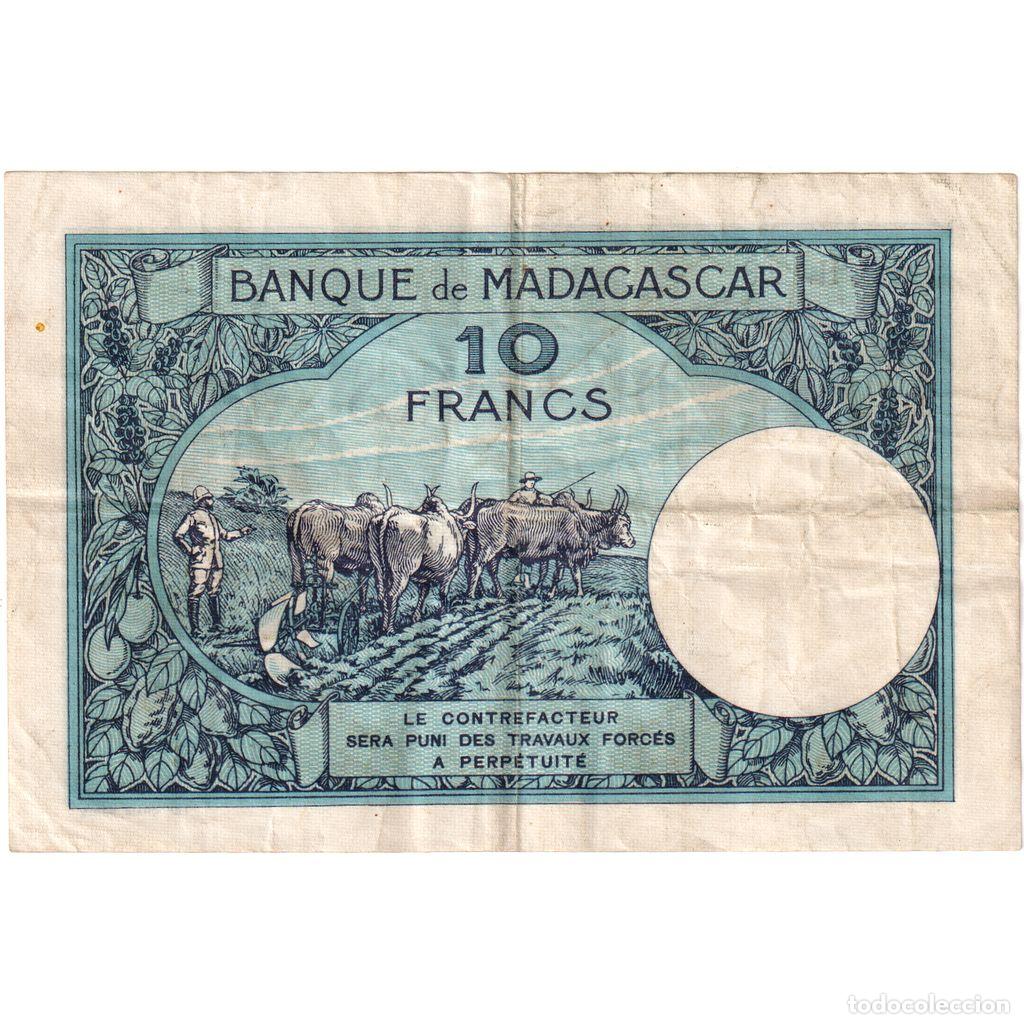 Billetes extranjeros: [#1234536] Madagascar, 10 Francs, MBC - Foto 2