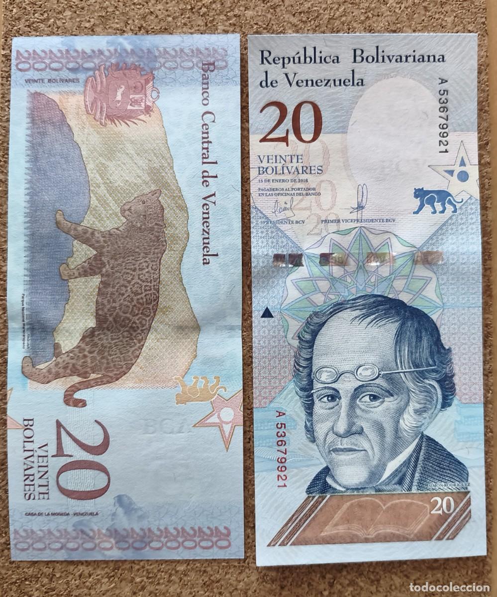 Billetes extranjeros: Lote 25 Billetes Venezuela 20 Bolivares 2018 P-104 UNC