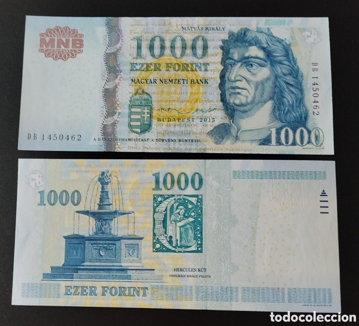 Billetes extranjeros: HUNGR&Iacute;A : 2015. 1000 forint SC/UNC.PK #