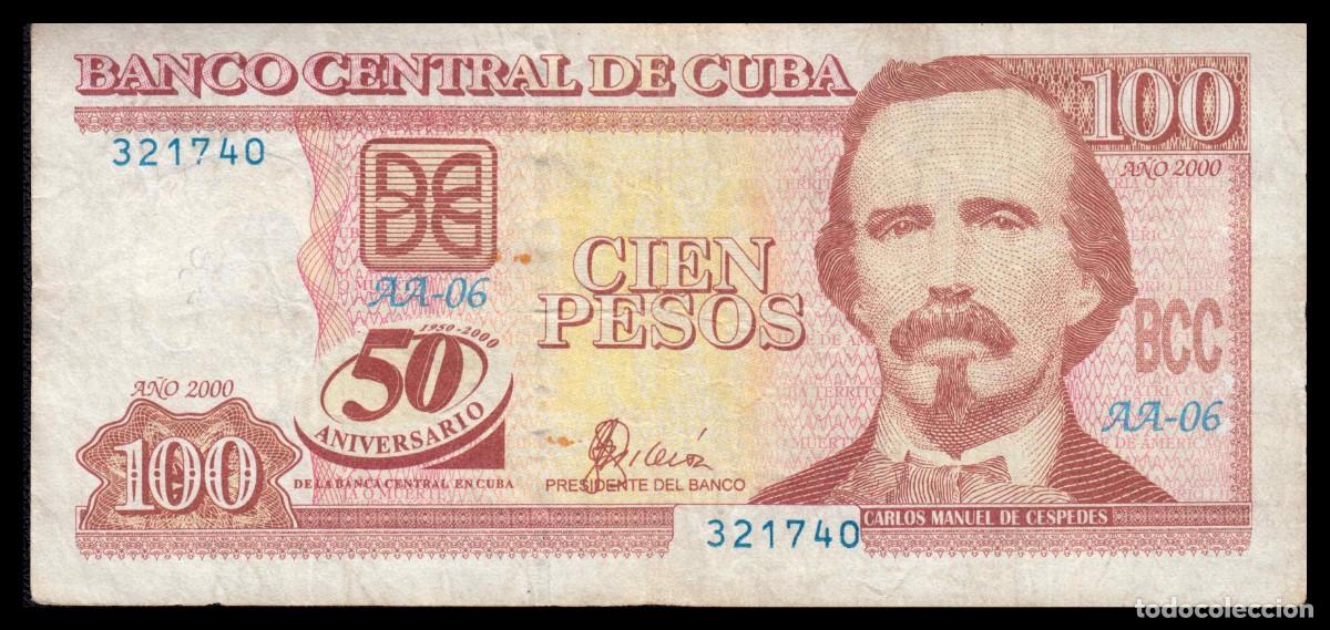 Billetes extranjeros: Cuba 100 Pesos 2000 Pick 120 - Foto 6