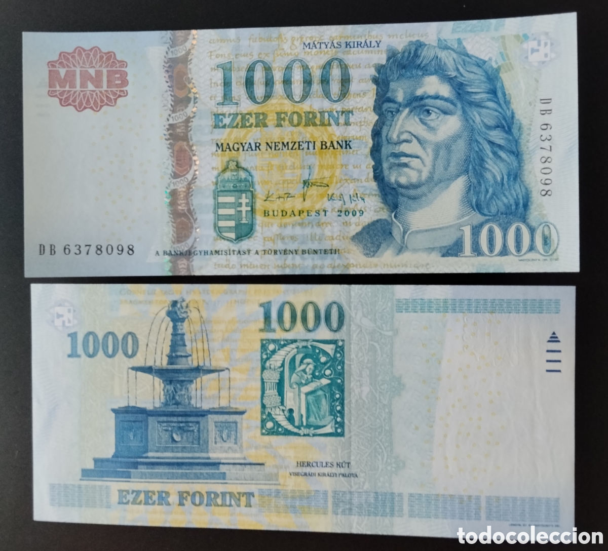 Billetes extranjeros: HUNGR&Iacute;A : 2009. 1000 forint SC.UNC. PK.# 197a