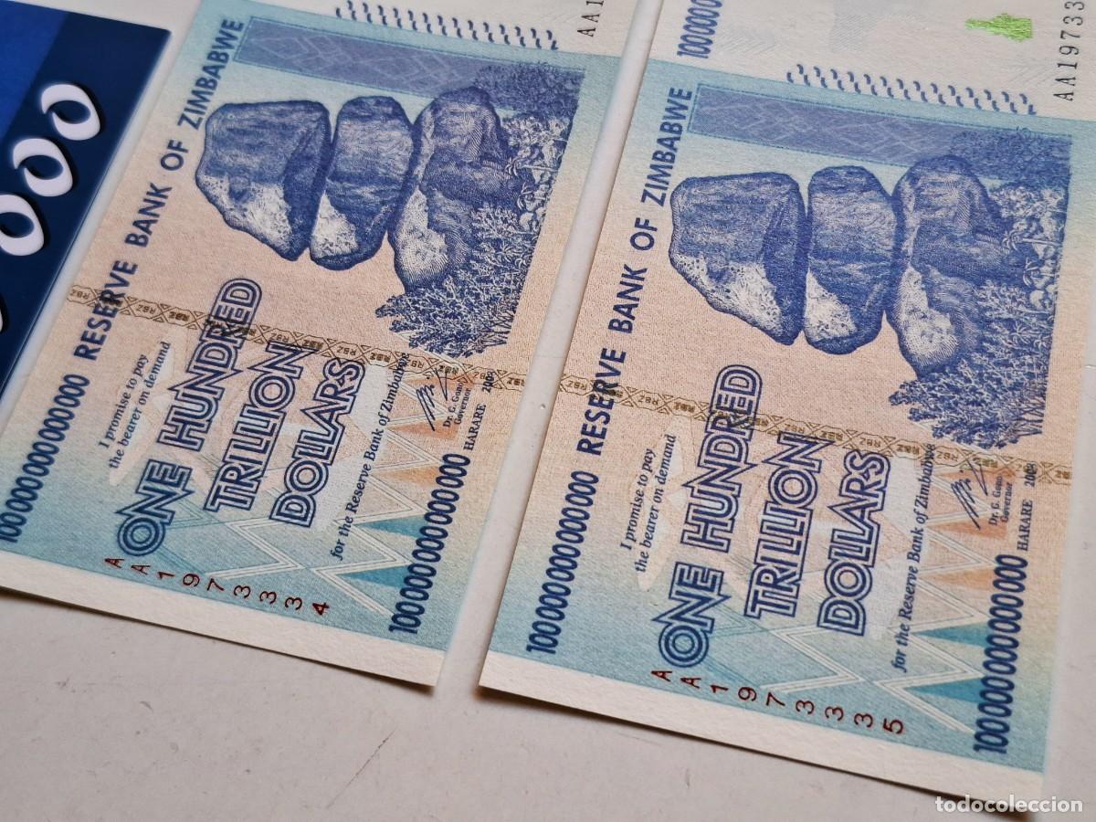 Billetes extranjeros: DOS BILLETES DE ZIMBABWE UNC - Foto 4