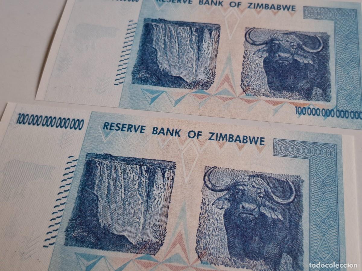 Billetes extranjeros: DOS BILLETES DE ZIMBABWE UNC - Foto 7