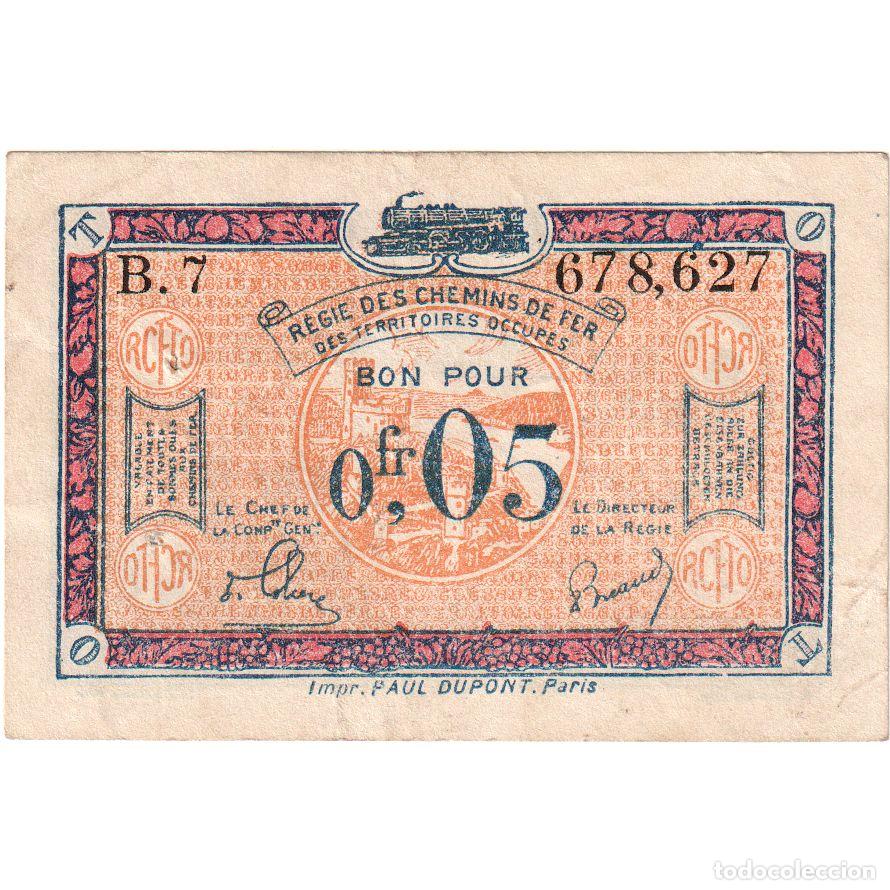 Billetes extranjeros: [#1234583] Francia, 5 Centimes, 678.627, MBC, Pirot:135-1