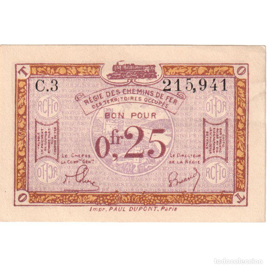 Billetes extranjeros: [#1234601] Francia, 25 Centimes, 215.941, EBC, Pirot:135-3