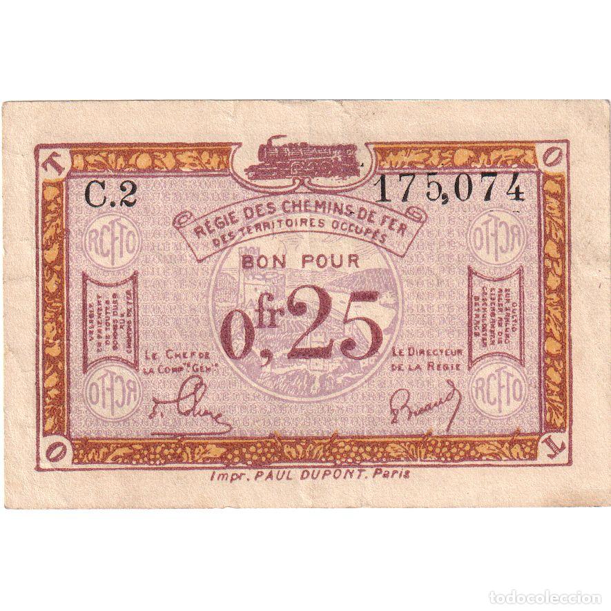 Billetes extranjeros: [#1234610] Francia, 25 Centimes, 175.074, MBC, Pirot:135-3