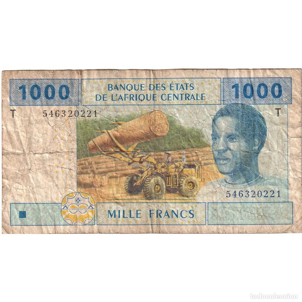 Billetes extranjeros: [#1234632] Estados del &Aacute;frica central, 1000 Francs, BC+