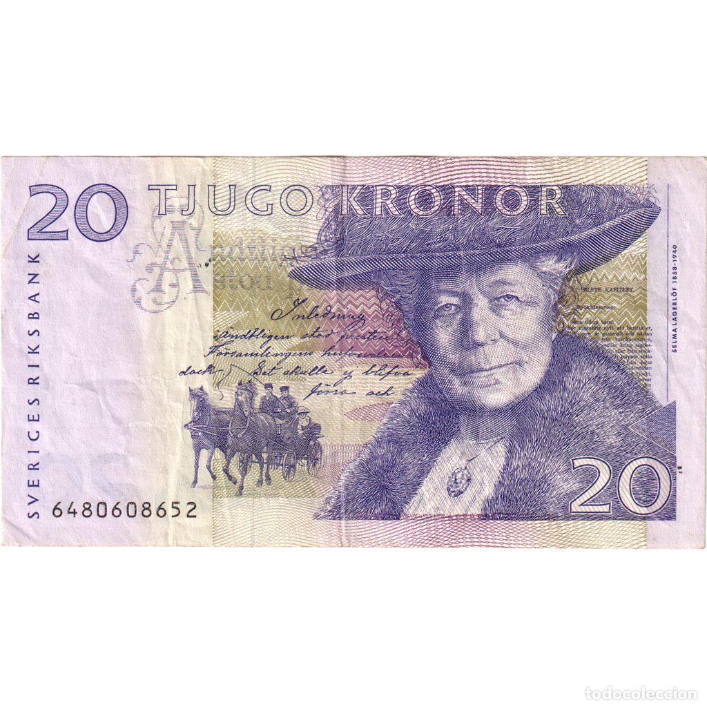 Billetes extranjeros: [#1234635] Billete, 20 Kronor, Suecia, KM:63a, MBC