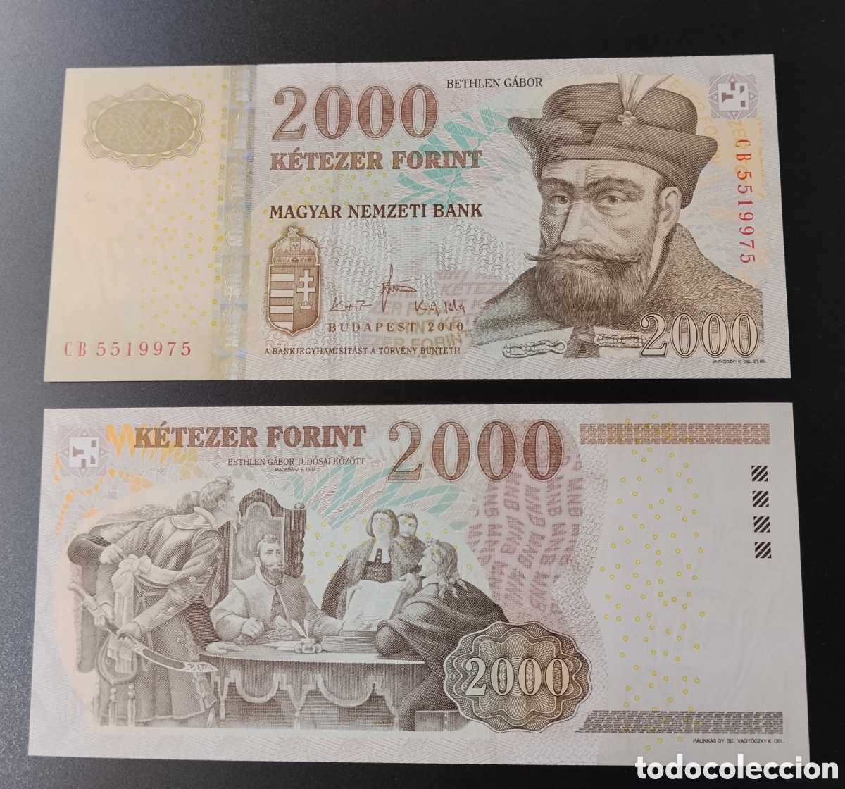 Billetes extranjeros: HUNGR&Iacute;A : 2010. 2000 forint SC.UNC.PK# 198