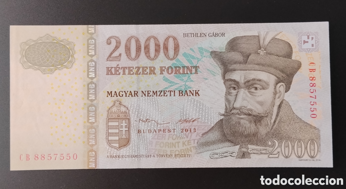 Billetes extranjeros: HUNGR&Iacute;A : 2013. 2000 forint SC.UNC. PK# 198