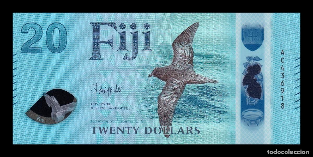 Billetes extranjeros: Fiji 20 D&oacute;lares Petrel 2026 Pick 127 Nuevo Pol&iacute;mero Sc Unc