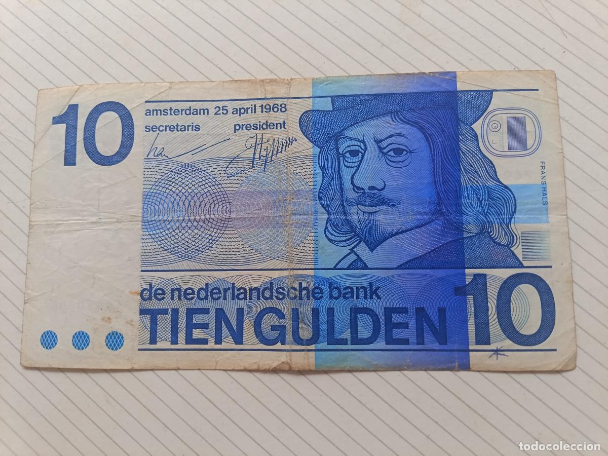 Billetes extranjeros: HOLANDA PAISES BAJOS 10 GULDEN 1968