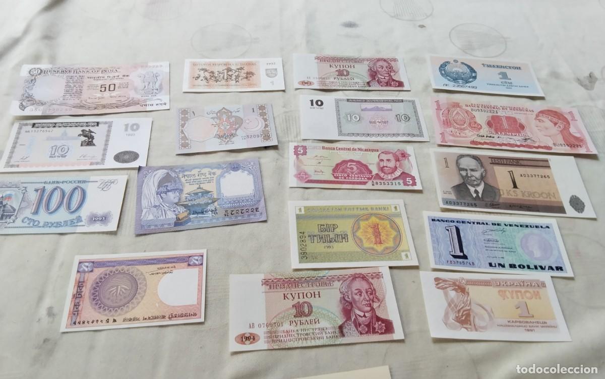Billetes extranjeros: LOTE DE 17 BILLETES INTERNACIONALES DIFERENTES , SIN CIRCULAR MUY BUEN ESTADO