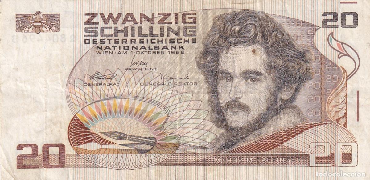 Billetes extranjeros: CRBX1038 BILLETE AUSTRIA 20 SCHILLING 1986 BC