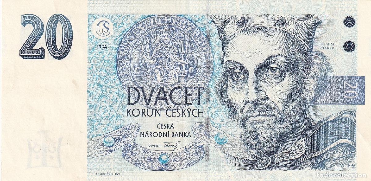 Billetes extranjeros: CRBX1605 BILLETE CHECOSLOVAQUIA 20 KORUN 1994 MBC