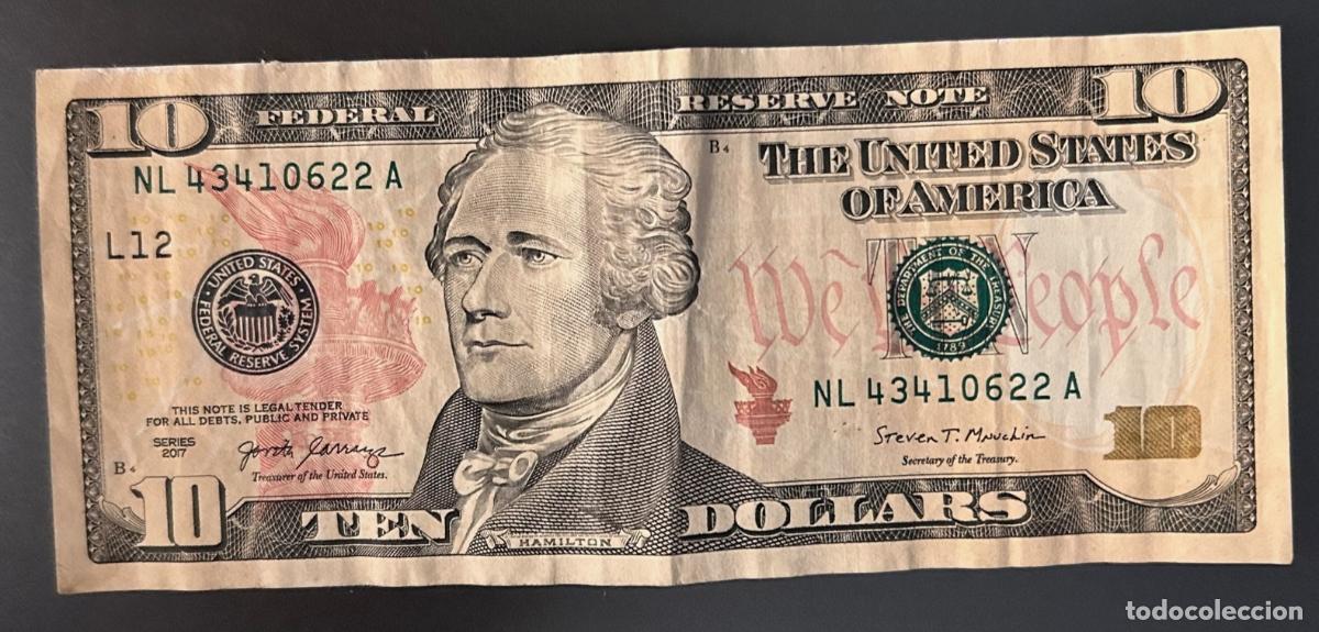 Billetes extranjeros: CRBX0206 BILLETE EEUU 10 DOLARES 2017 CIRCULADO 12