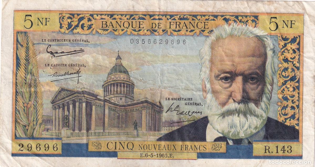 Billetes extranjeros: CRBX2900 BILLETE FRANCIA 5 FRANCOS 1965 BC