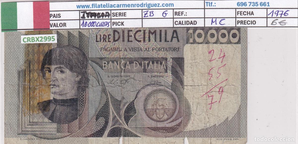 Billetes extranjeros: CRBX2995 BILLETE ITALIA 10000 LIRAS 1976 MC