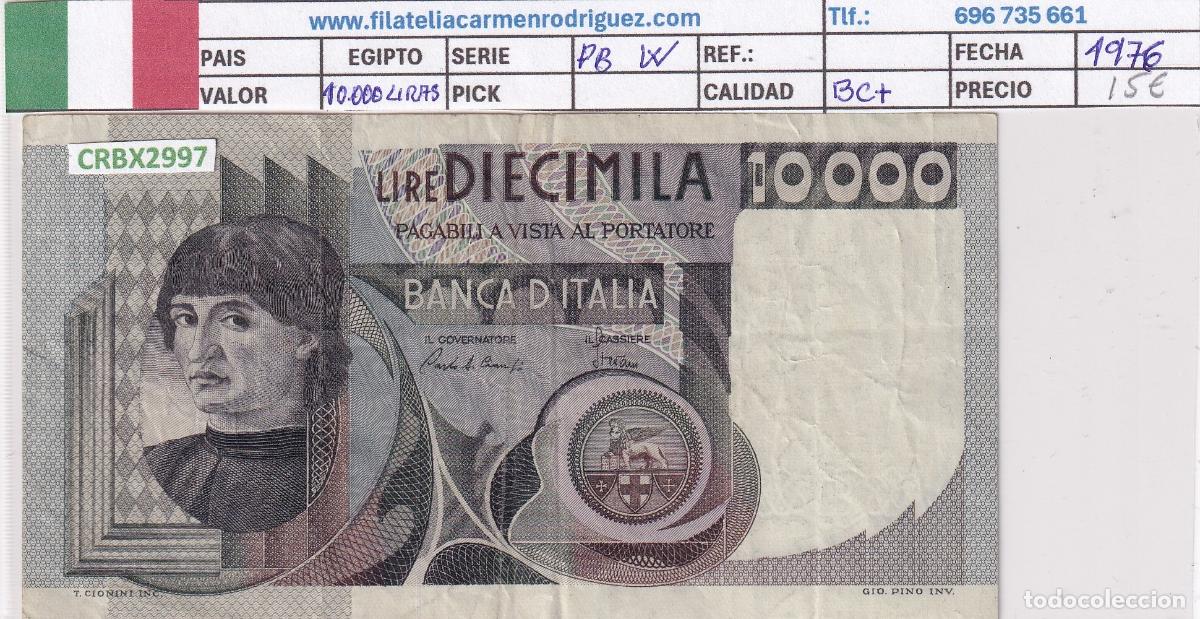 Billetes extranjeros: CRBX2997 BILLETE ITALIA 10000 LIRAS 1976 BC+