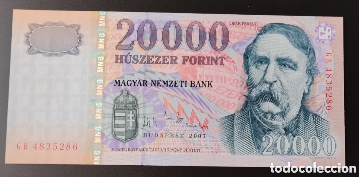 Billetes extranjeros: HUNGR&Iacute;A : 2007. 20000 forint SC.UNC.PK.# 193