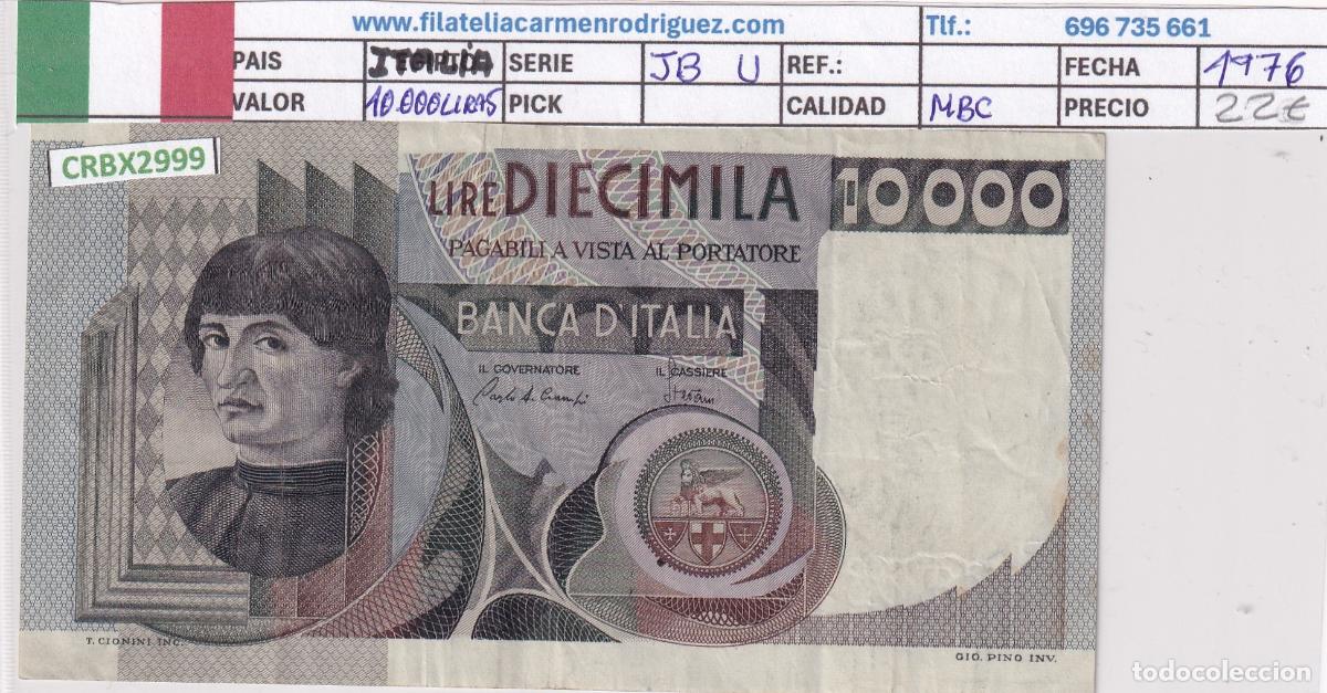 Billetes extranjeros: CRBX2999 BILLETE ITALIA 10000 LIRAS 1976 MBC
