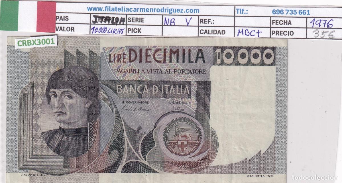 Billetes extranjeros: CRBX3001 BILLETE ITALIA 10000 LIRAS 1976 MBC+