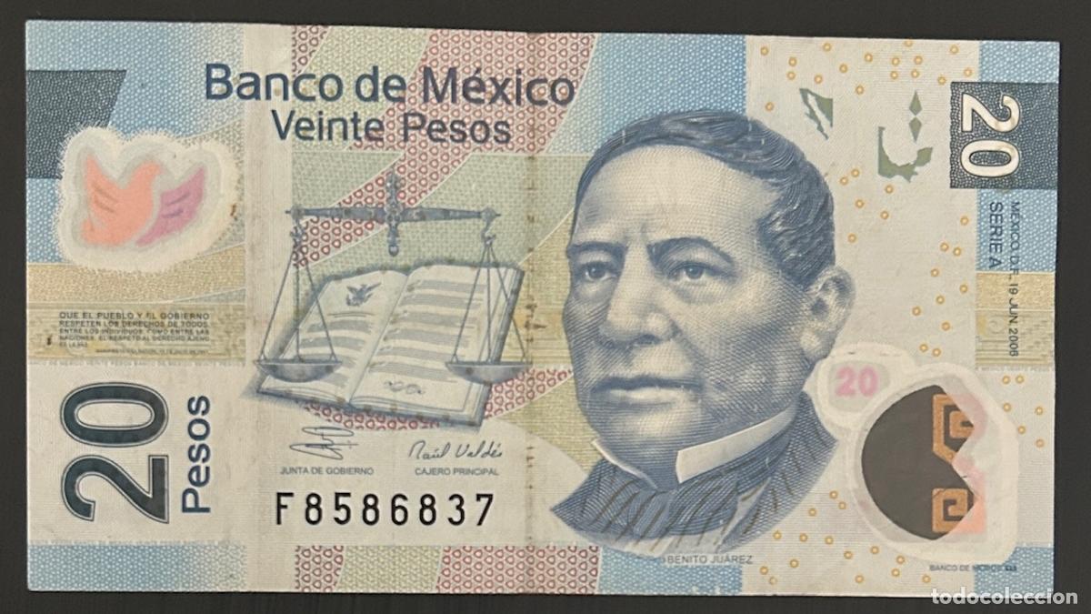 Billetes extranjeros: CRBX2089 BILLETE MEXICO 20 PESOS 2013 BC