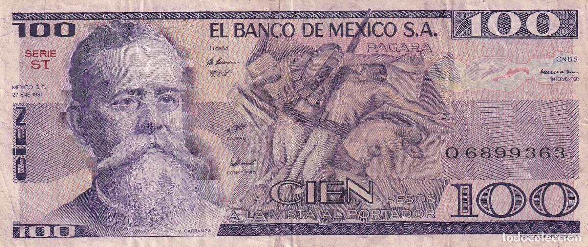 Billetes extranjeros: CRBX2092 BILLETE MEXICO 100 PESOS 1981 BC