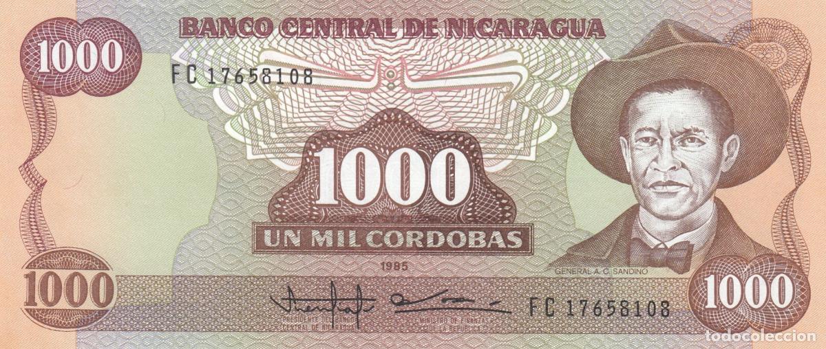 Billetes extranjeros: CRBX3066 BILLETE NICARAGUA 1000 CORDOBAS 1985 SIN CIRCULAR