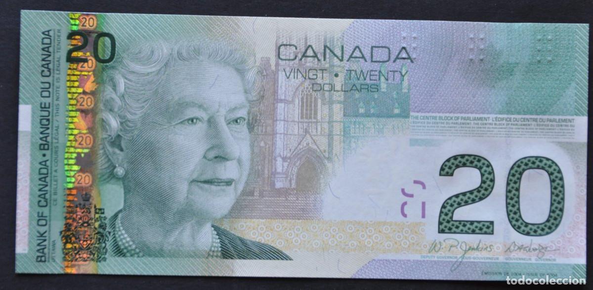 Billetes extranjeros: CANAD&Aacute; - 20 D&Oacute;LARES 2004 - SC/UNC