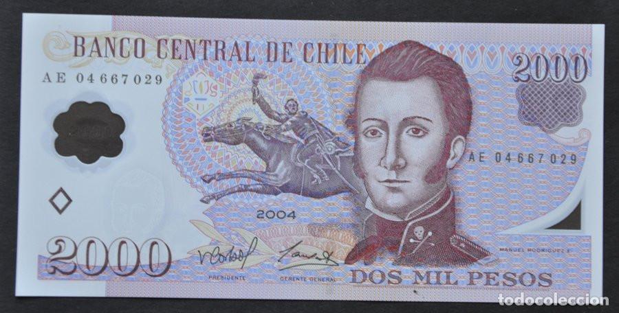 Billetes extranjeros: CHILE - 2000 PESOS 2004 SC/UNC