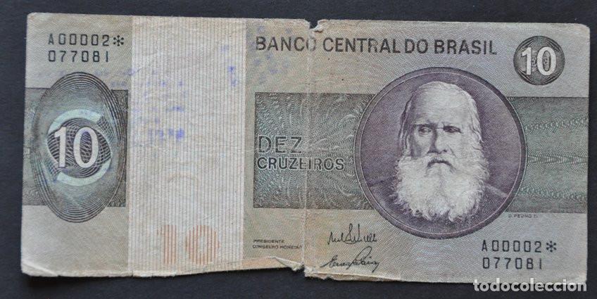 Billetes extranjeros: BRASIL - 10 CRUZEIROS SERIE ESPECIAL