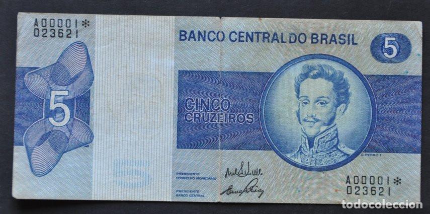 International Banknotes: BRASIL - 5 CRUZEIROS SERIE ESPECIAL