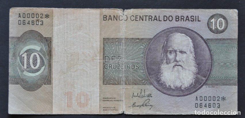 Billetes extranjeros: BRASIL - 10 CRUZEIROS SERIE ESPECIAL