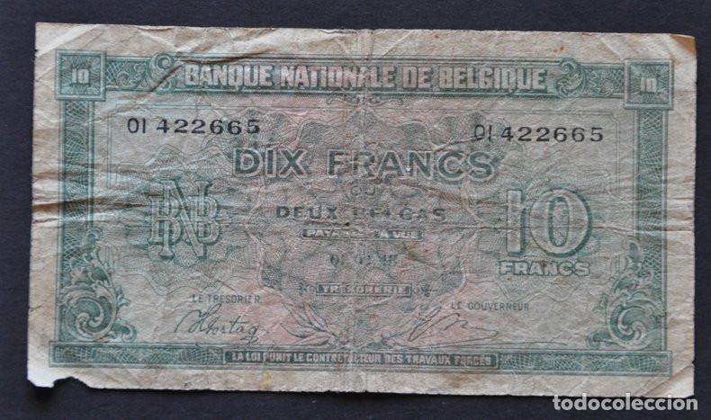 Billetes extranjeros: B&Eacute;LGICA - 10 FRANCS 1943