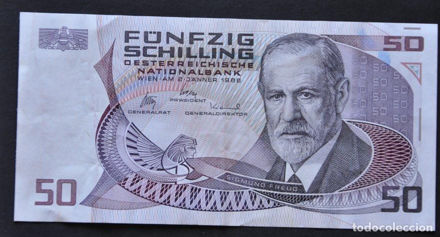 Billetes extranjeros: AUSTRIA - 50 SCHILLING 1986