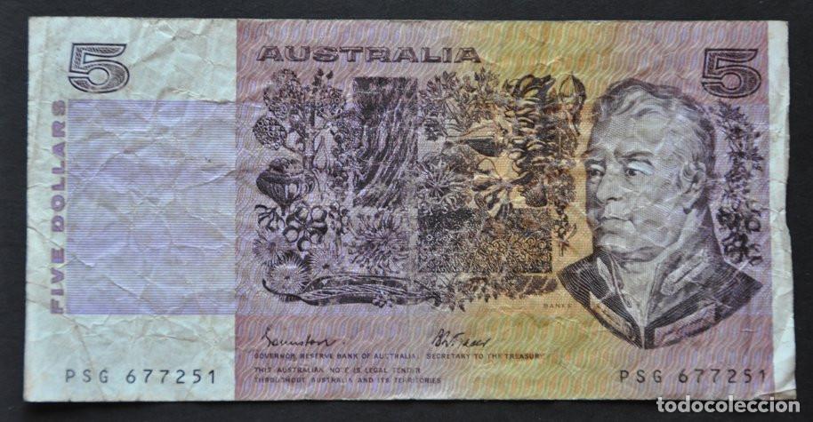Billetes extranjeros: AUSTRALIA - 5 D&Oacute;LARES