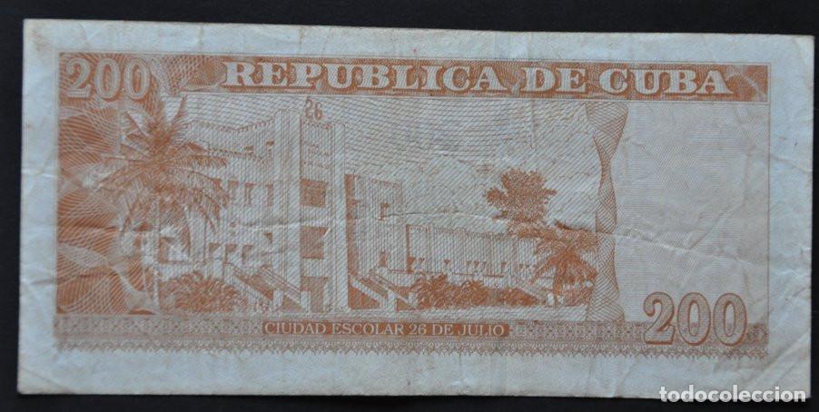 Billetes extranjeros: CUBA - 200 PESOS 2020 - Foto 2