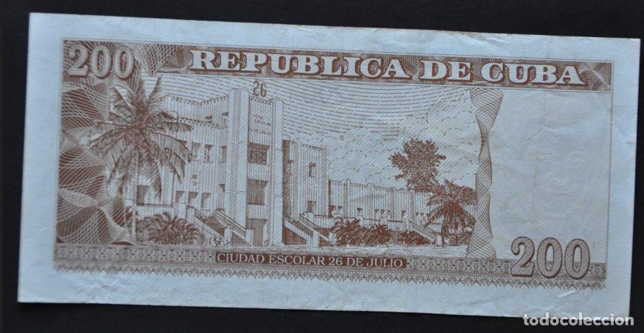 Billetes extranjeros: CUBA - 200 PESOS 2022 - Foto 2